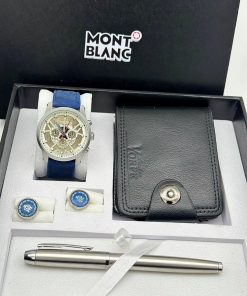 MONTBLANC LEATHER STRAP WRISTWATCH