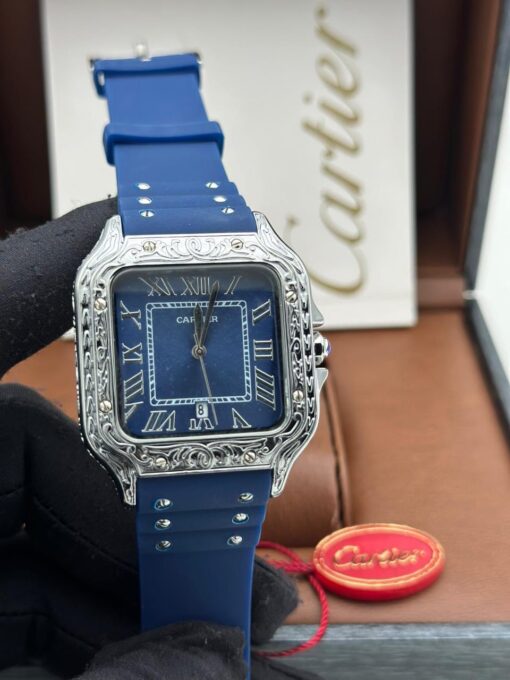 CARTIER CARRIBEAN RUBBER STRAP WRISTWATCH - Image 8