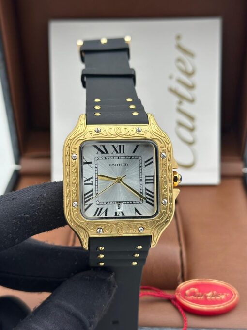 CARTIER CARRIBEAN RUBBER STRAP WRISTWATCH - Image 7