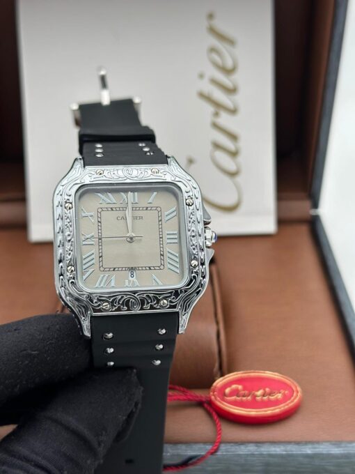 CARTIER CARRIBEAN RUBBER STRAP WRISTWATCH - Image 6