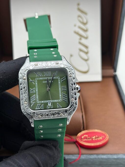 CARTIER CARRIBEAN RUBBER STRAP WRISTWATCH - Image 4