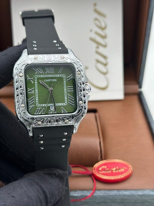 CARTIER CARRIBEAN RUBBER STRAP WRISTWATCH - Image 5