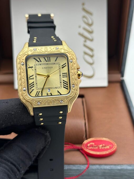 CARTIER CARRIBEAN RUBBER STRAP WRISTWATCH