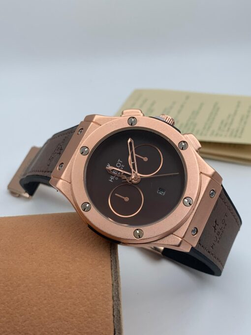 HUBLOT LEATHER STRAP WRISTWATCH - Image 13