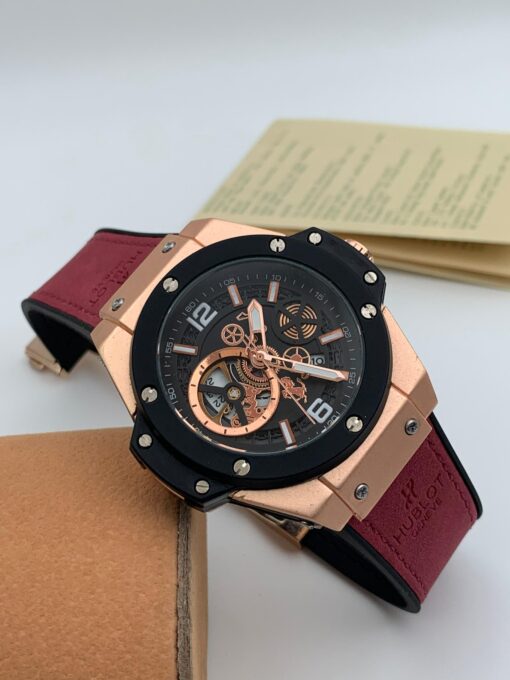 HUBLOT LEATHER STRAP WRISTWATCH - Image 9