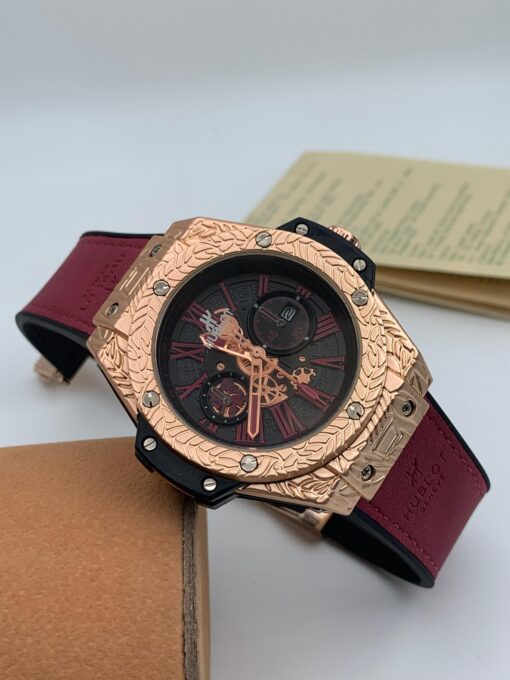 HUBLOT LEATHER STRAP WRISTWATCH - Image 10