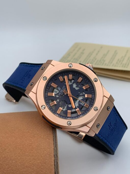 HUBLOT LEATHER STRAP WRISTWATCH - Image 6