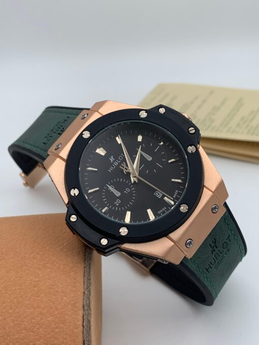 HUBLOT LEATHER STRAP WRISTWATCH - Image 3