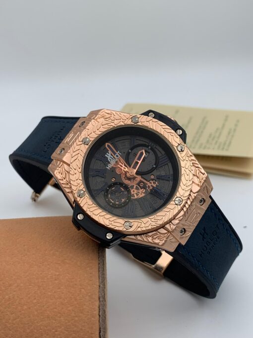 HUBLOT LEATHER STRAP WRISTWATCH - Image 4