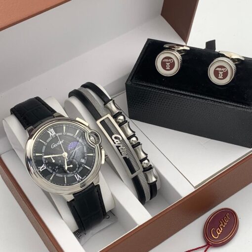 Full Cartier Men Wristwatch Set - Image 5