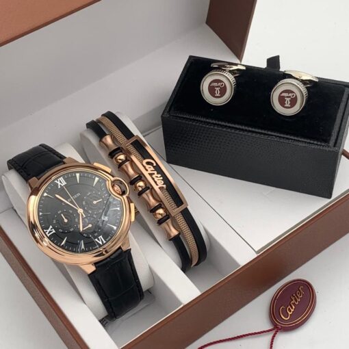 Full Cartier Men Wristwatch Set - Image 7