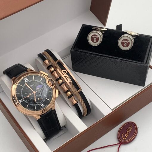 Full Cartier Men Wristwatch Set - Image 8