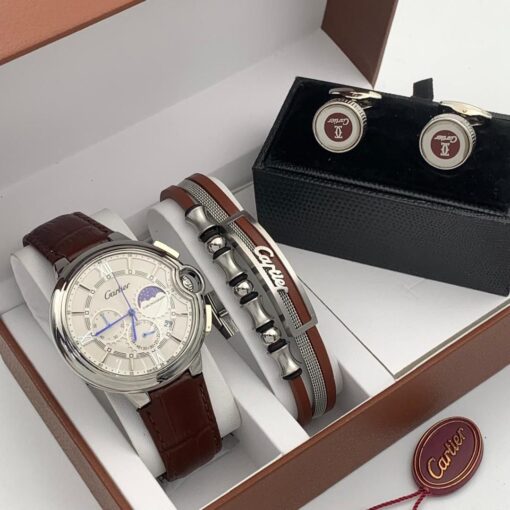 Full Cartier Men Wristwatch Set - Image 9