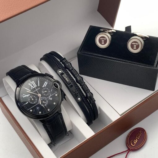 Full Cartier Men Wristwatch Set - Image 10