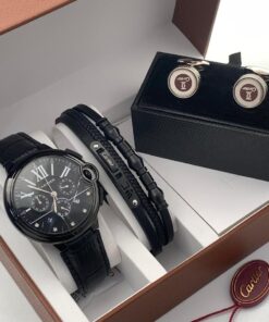 Full Cartier Men Wristwatch Set