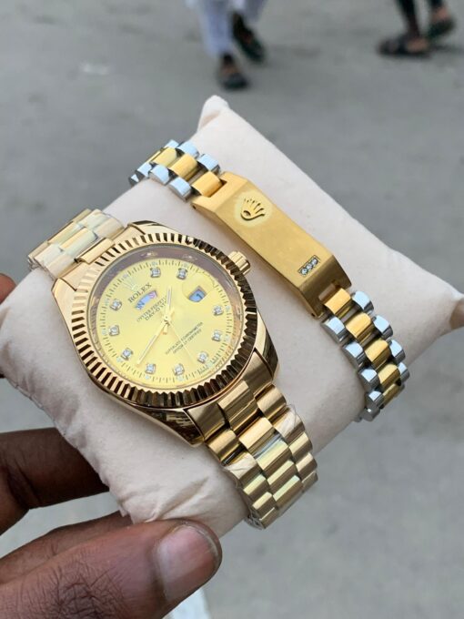 ROLEX CHAIN STRAP + BRACELET WATCH - Image 12