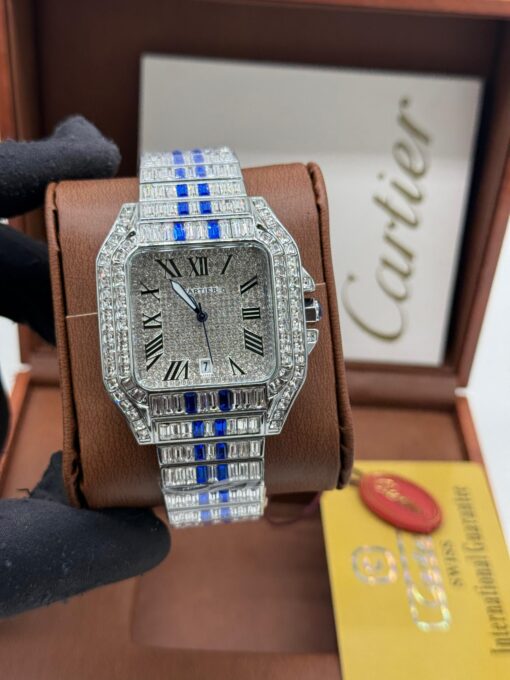 Cartier Santos Ice Wristwatch - Image 2