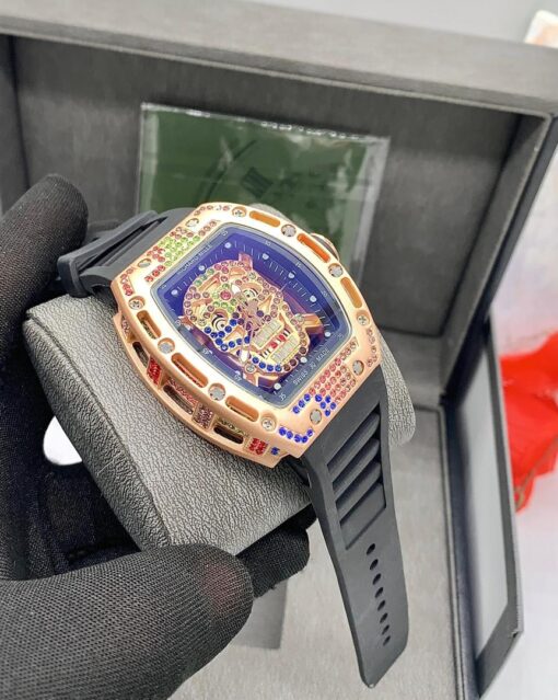 Richard Mille Multi-Color Stone Wristwatch - Image 6