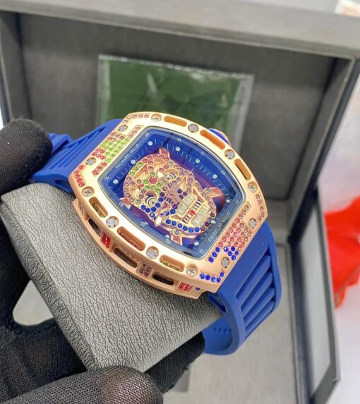 Richard Mille Multi-Color Stone Wristwatch - Image 4