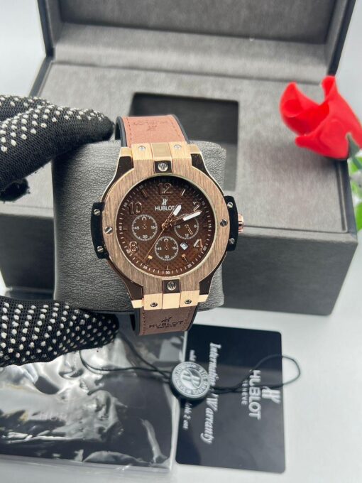 Hublot Leather Strap Watch - Image 6