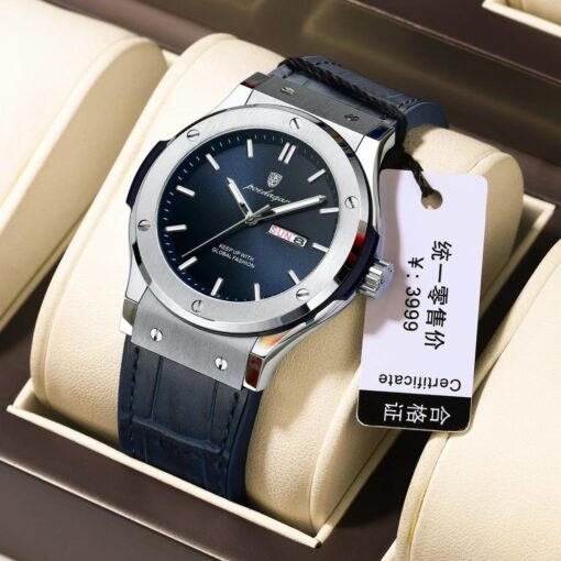 POEDAGAR Waterproof Wristwatch with Sapphire Glass - Image 8