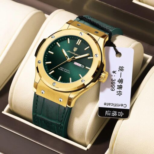 POEDAGAR Waterproof Wristwatch with Sapphire Glass - Image 3