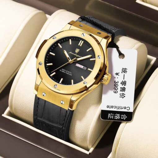 POEDAGAR Waterproof Wristwatch with Sapphire Glass - Image 4