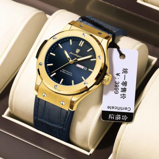 POEDAGAR Waterproof Wristwatch with Sapphire Glass - Image 2