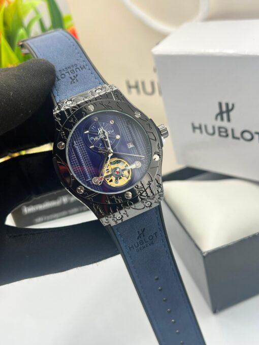 Hublot Leather Strap Watch - Image 9