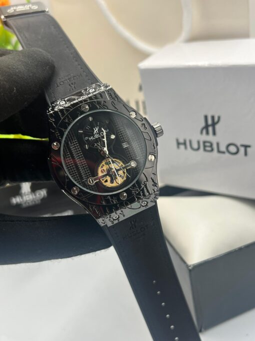 Hublot Leather Strap Watch - Image 3