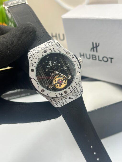 Hublot Leather Strap Watch - Image 4