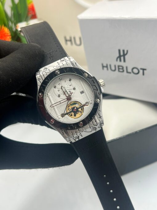 Hublot Leather Strap Watch - Image 5