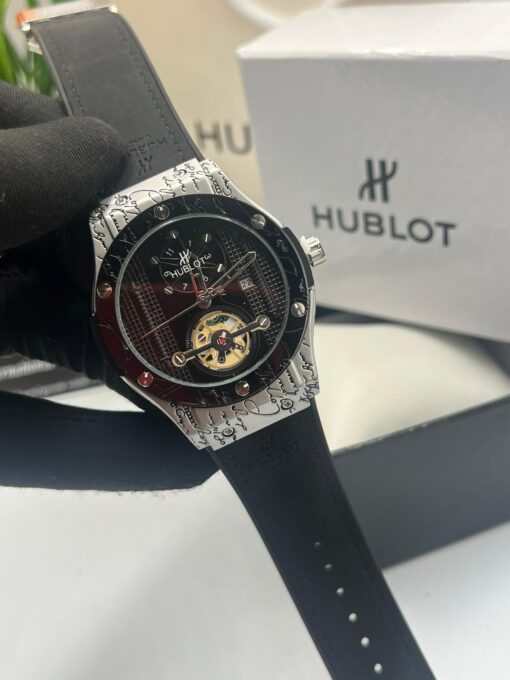 Hublot Leather Strap Watch - Image 6