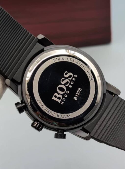 HUGO BOSS LEATHER STRAP WATCH - Image 5