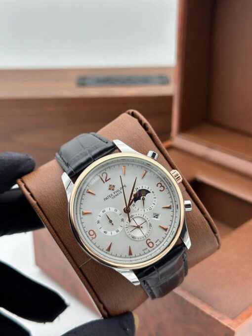 PATEK LEATHER STRAP WATCH - Image 5