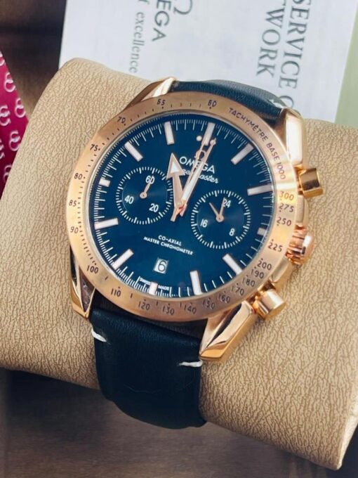 OMEGA SEAMASTER LEATHER WATCH - Image 8