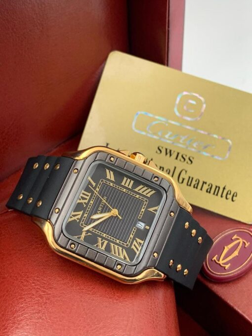 CARTIER DE SANTOS RUBBER STRAP WATCH - Image 10