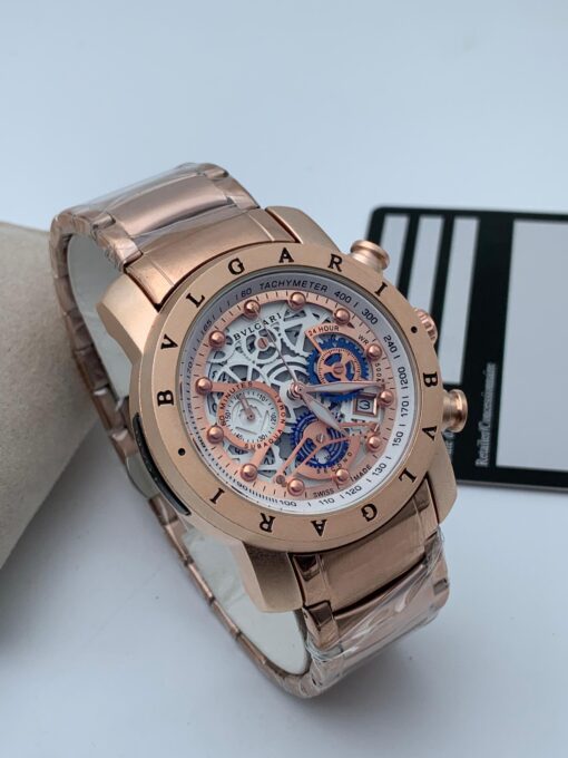 BVLGARI CHAIN STRAPPED WRISTWATCH