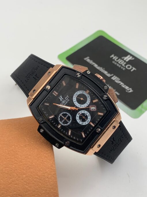 HUBLOT GENEVE LEATHER WRISTWATCH - Image 2