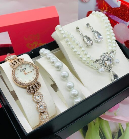 LADIES UNIQUE COMPLETE SET WRISTWATCH - Image 2