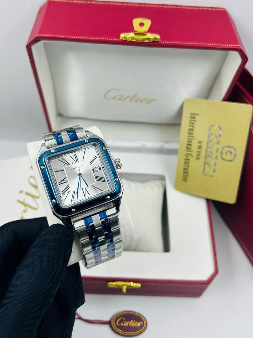 CARTIER STAINLESS CHAIN WRISTWATCH - Image 2