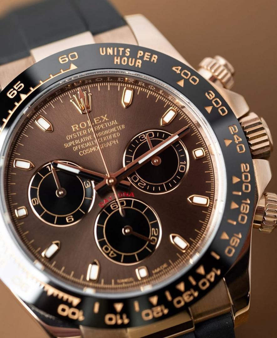 Rolex Automatic Rubber Strap Watch