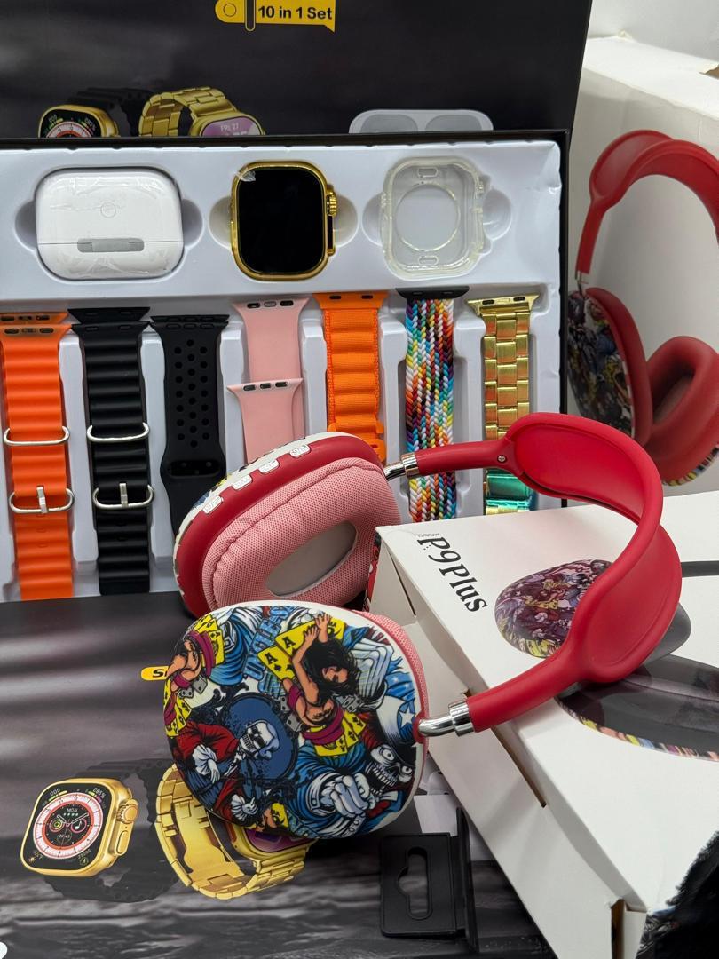 10-IN-1 H20 SMARTWATCH + P9PLUS HEADSET - Image 3