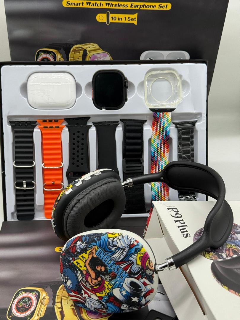 10-IN-1 H20 SMARTWATCH + P9PLUS HEADSET - Image 4