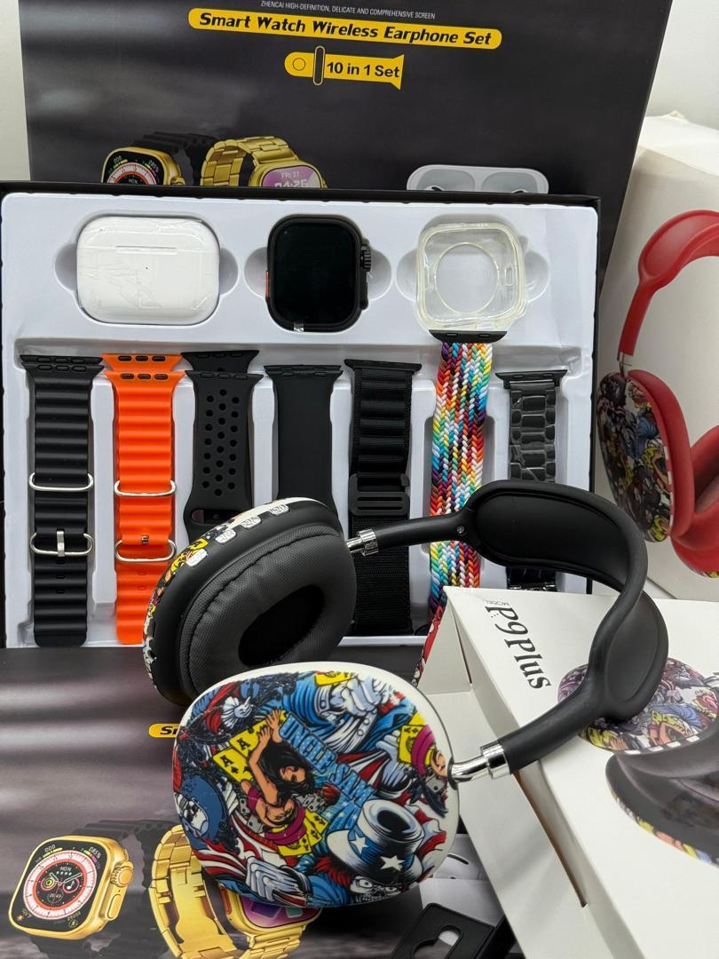 10-IN-1 H20 SMARTWATCH + P9PLUS HEADSET - Image 5